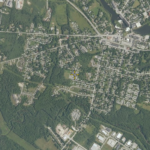 Aerial/Satellite Image of Saccarappa School, ME