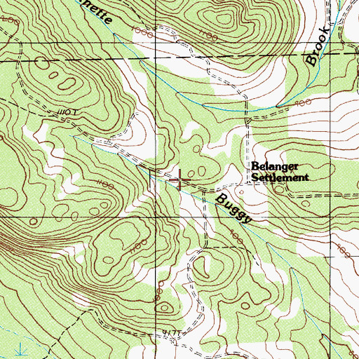 Topographic Map of Saint Anthony School, ME