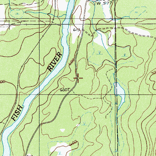 Topographic Map of Saint Elizabeth School, ME