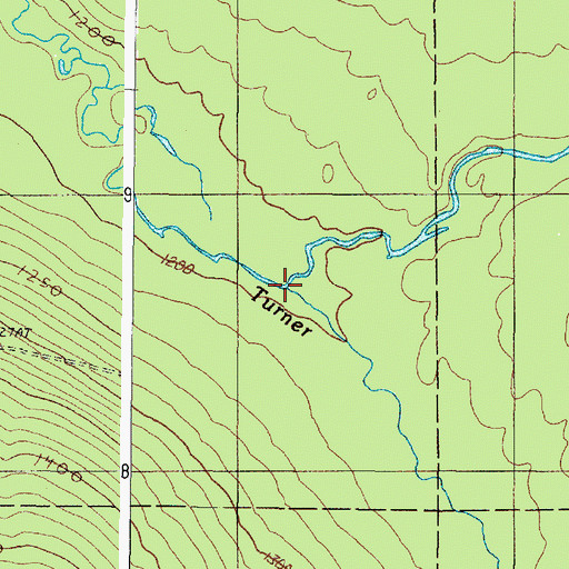 Topographic Map of Saint Francis Brook, ME