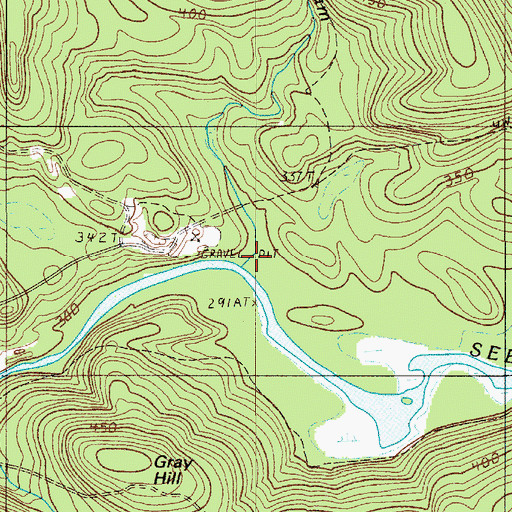 Topographic Map of Salmon Stream, ME