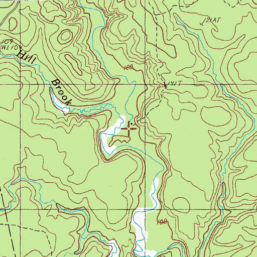 Topographic Map of Sam Hill Brook, ME