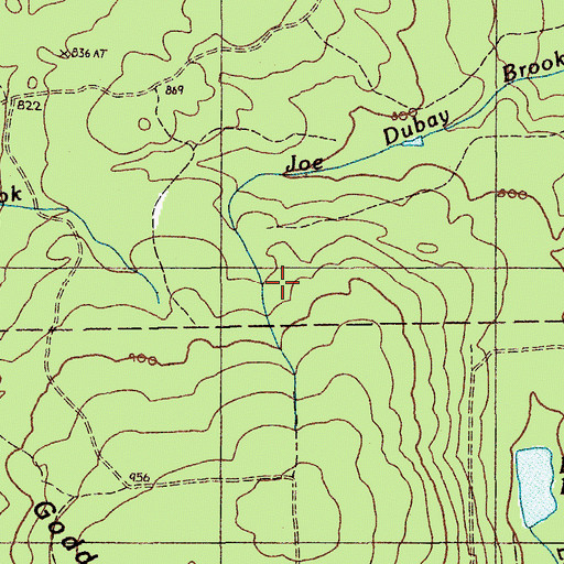 Topographic Map of Sands Camp, ME