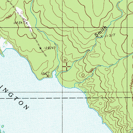 Topographic Map of Sandy Stream, ME