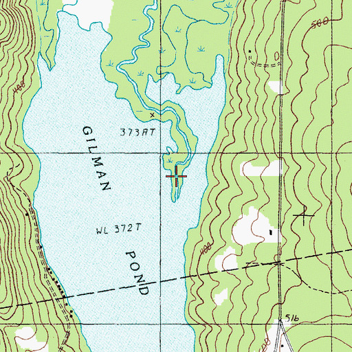 Topographic Map of Sandy Stream, ME