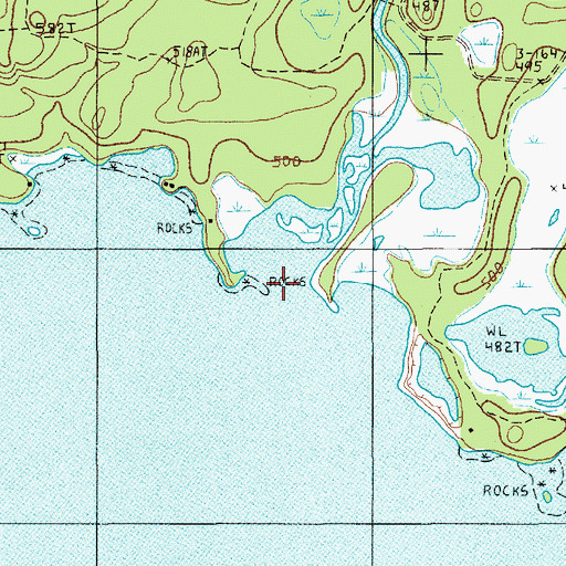Topographic Map of Sandy Stream, ME