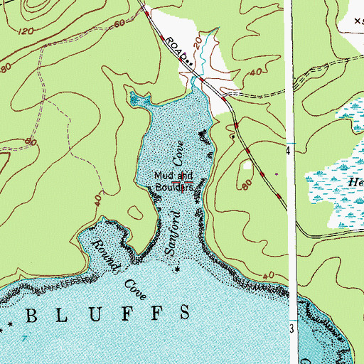 Topographic Map of Sanford Cove, ME