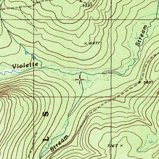 Topographic Map of Sanford Stream, ME