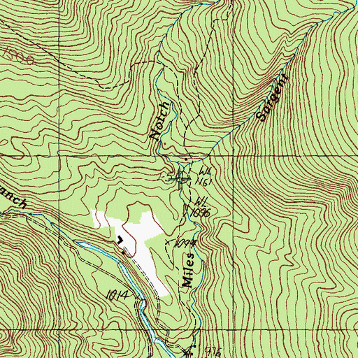 Topographic Map of Sargent Brook, ME