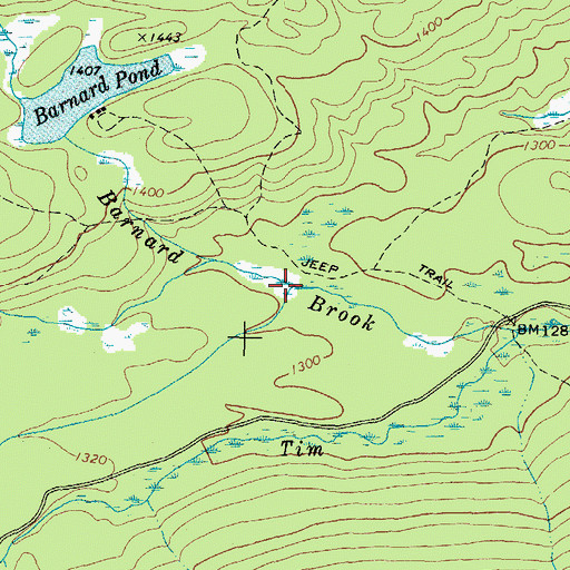 Topographic Map of Sawyer Brook, ME