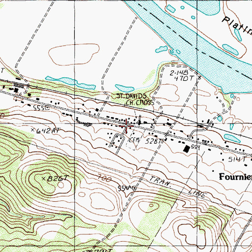 Topographic Map of School Number 3, ME