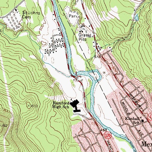 Topographic Map of Scotty Brook, ME