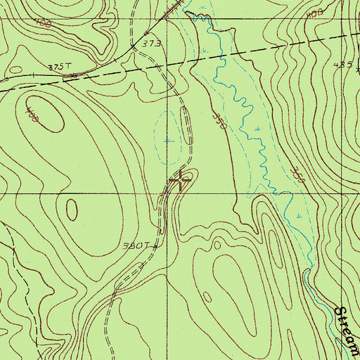Topographic Map of Scutaze Trail, ME