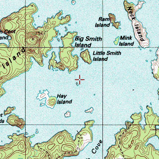 Topographic Map of Seal Bay, ME