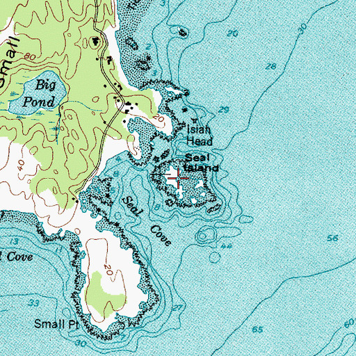 Topographic Map of Seal Island, ME