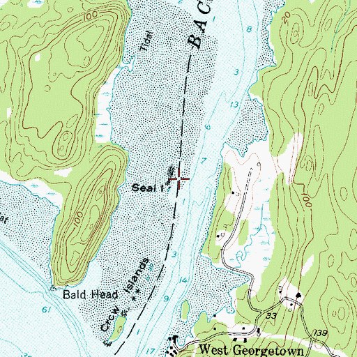 Topographic Map of Seal Island, ME