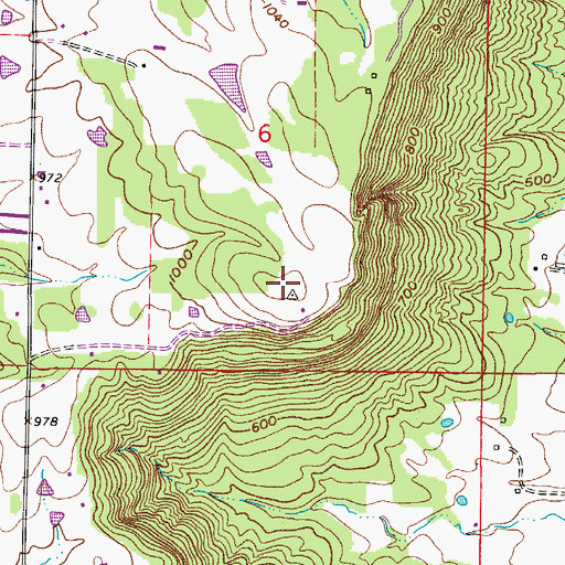 Topographic Map of Carrion Crow Mountain, AR