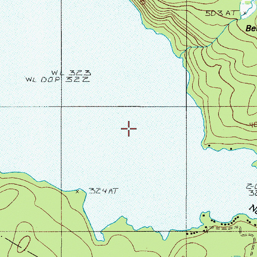 Topographic Map of Sebec Lake, ME