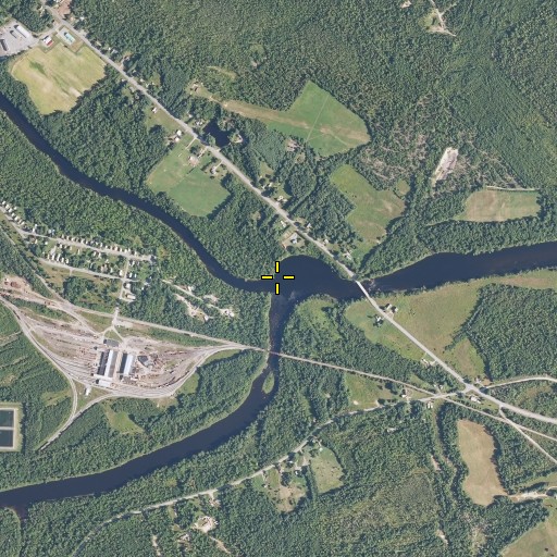 Aerial/Satellite Image of Sebec River, ME