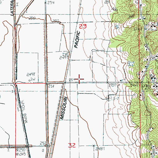 Topographic Map of Cary, AR