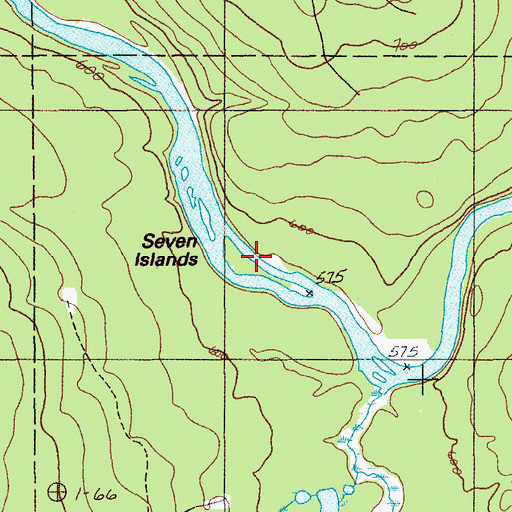 Topographic Map of Seven Islands, ME