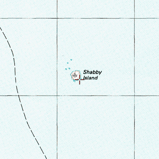 Topographic Map of Shabby Island, ME