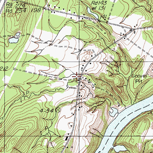 Topographic Map of Sidney, ME