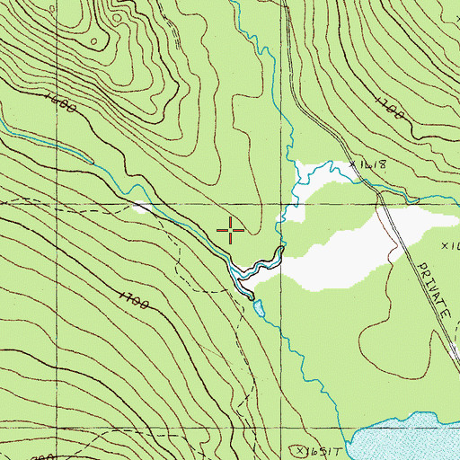 Topographic Map of Silver Stream, ME