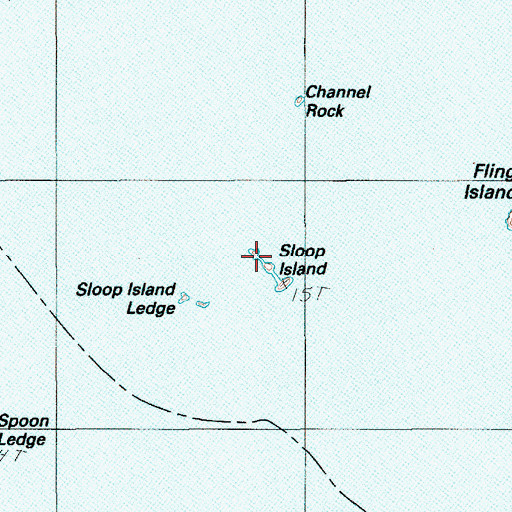 Topographic Map of Sloop Island, ME
