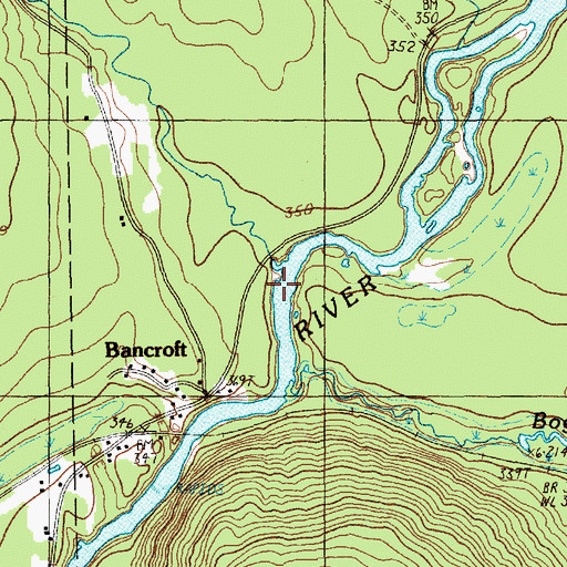 Topographic Map of Smith Brook, ME