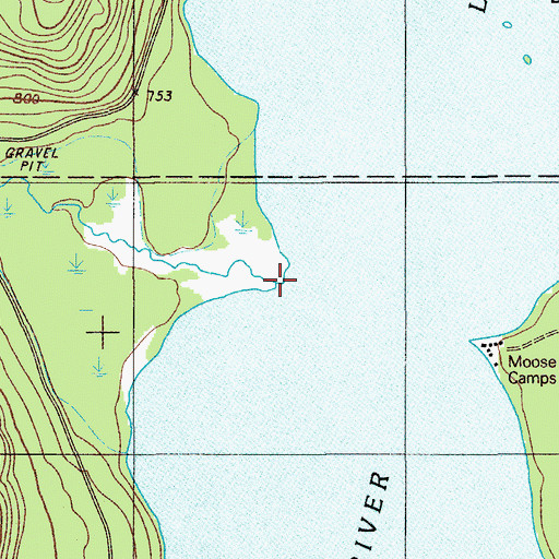 Topographic Map of Smith Brook, ME