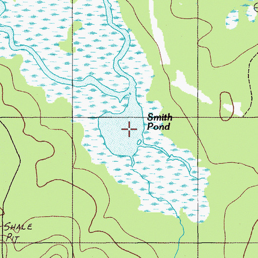 Topographic Map of Smith Pond, ME
