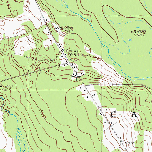 Topographic Map of Smith School, ME