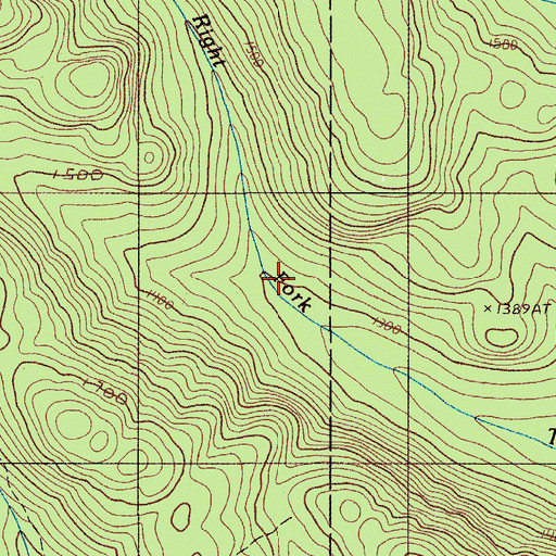Topographic Map of Soucys Camp, ME
