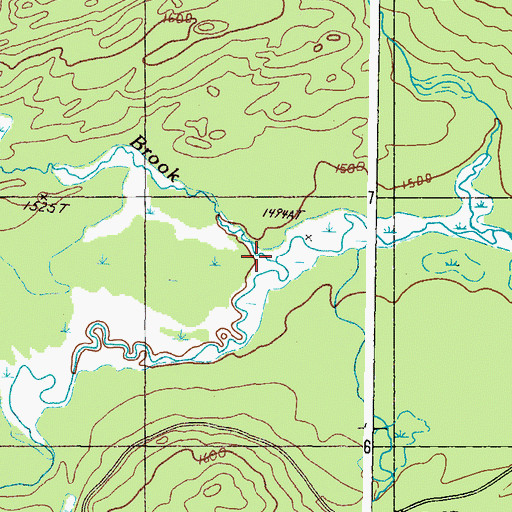 Topographic Map of South Branch Brook, ME