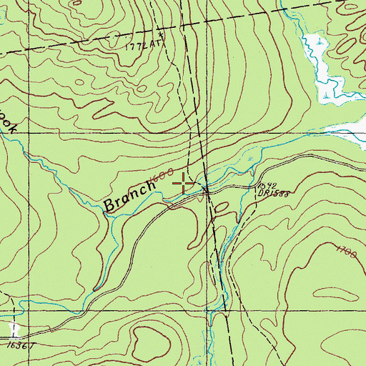 Topographic Map of South Branch Camp, ME