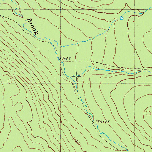 Topographic Map of South Branch Spruce Brook, ME