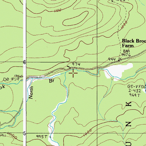 Topographic Map of South Branch Trout Brook, ME
