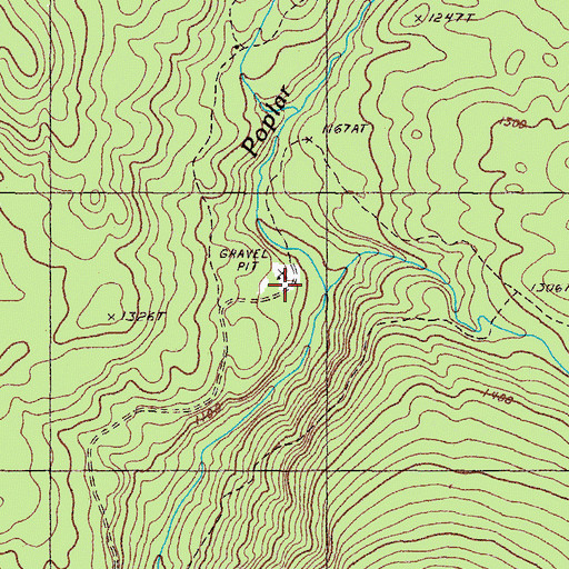 Topographic Map of South Brook, ME