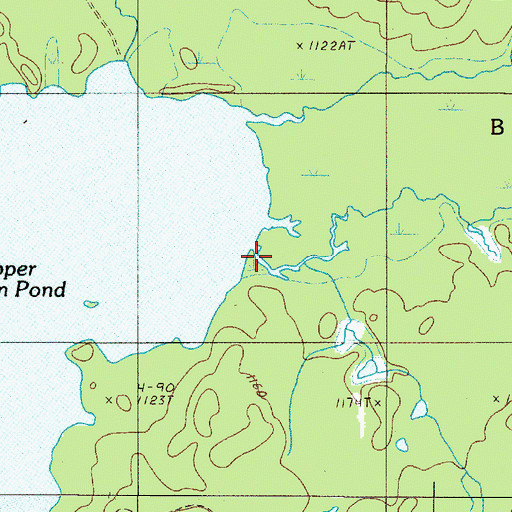 Topographic Map of South Brook, ME