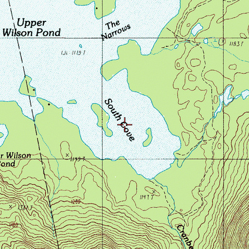 Topographic Map of South Cove, ME