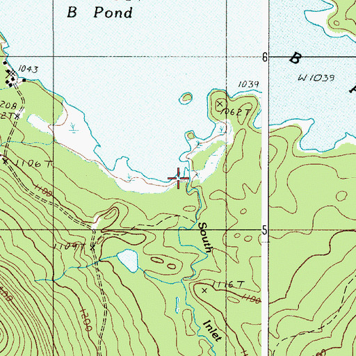 Topographic Map of South Inlet Brook, ME
