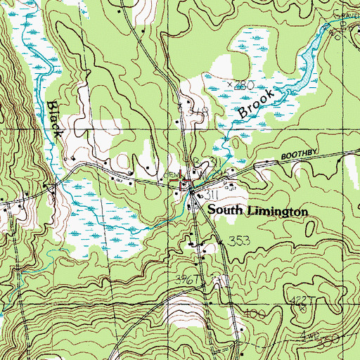 Topographic Map of South Limington, ME