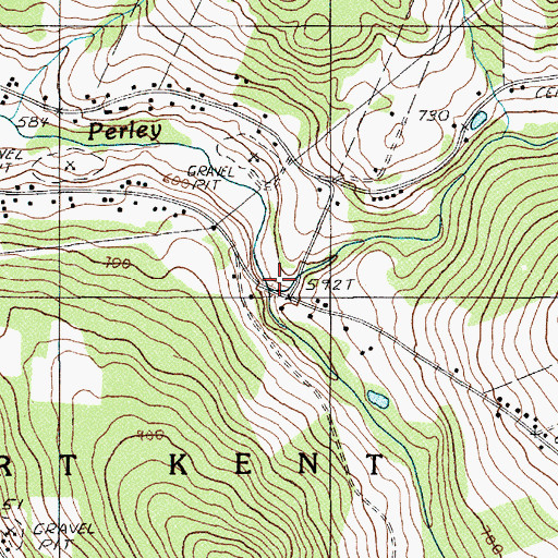 Topographic Map of South Perley Brook, ME