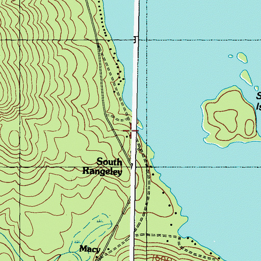 Topographic Map of South Rangeley, ME