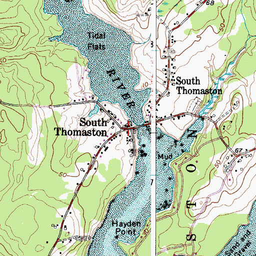 Topographic Map of South Thomaston, ME