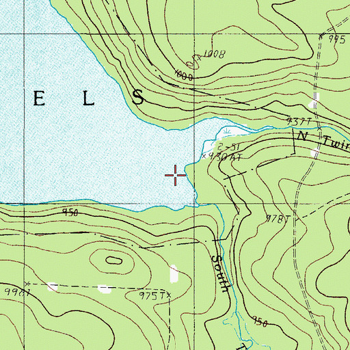 Topographic Map of South Twin Brook, ME
