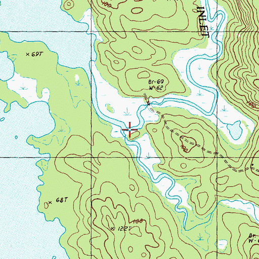 Topographic Map of Southern Inlet, ME