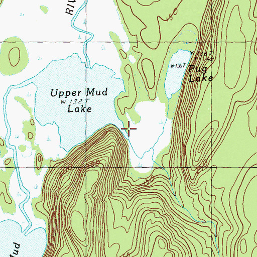 Topographic Map of Spearing Brook, ME