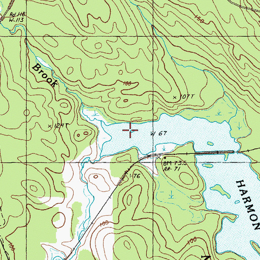 Topographic Map of Spirit Brook, ME